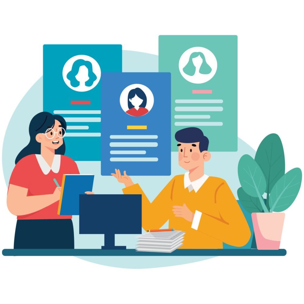 we-are-hiring-illustration-concept-on-white-background-vector